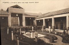 CPA Pompei Viridario Della Casa Degli Amorini Dorati