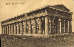 VINTAGE POSTCARD Pesto Tempio Di Nettuno