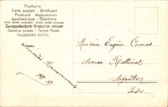 CPA Fantaisie L'amitie Vous Les Offre Fleurs Colombes