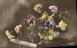 CPA Fantaisie Fleurs