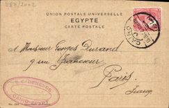 VINTAGE POSTCARD In Der Wuste Egypten In Serves Egypt Chameaux