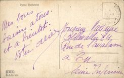 Ruina de Beilstein de la POSTAL de la VENDIMIA