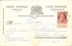 VINTAGE POSTCARD Liege Streets Cathedral And Vinave D' Ile Fountain Of the Virgin