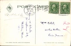 VINTAGE POSTCARD Bridge And Brook Mountain Avenue Park Malden Farmhouse