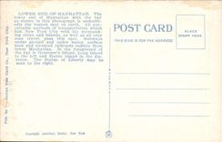 POSTAL una Nueva York más baja de la VENDIMIA y bahía Nueva York