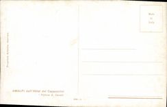 VINTAGE POSTCARD Amalfi Dall' Hotel Dei Cappuccini
