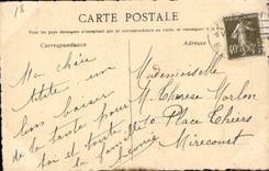 VINTAGE POSTCARD Drawing with the Japan hand