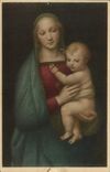 VINTAGE POSTCARD Madonna del Granduca Raffaello Sanzio Firenze