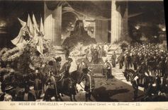 VINTAGE POSTCARD Museum Of Versailles Funeral Of the President Carnot Bertrand