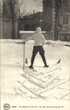 VINTAGE POSTCARD Winter sports the Ski market out of V