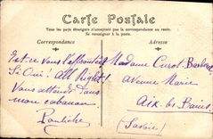 VINTAGE POSTCARD Masters Of the Print Wind Behind Woman