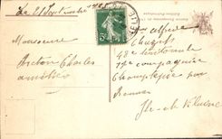 VINTAGE POSTCARD Still an Image Of Outragee Christ By Artillery Of Kaiser Militaria