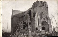 CPA Nieuport L'Eglise Militaria