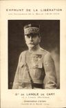 CPA Emprunt De La Liberation Les Vainqueurs De la Marne Gal de Langle de Cary Lorient Militaria