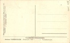 CPA Antoon Vendevelde Antwerpen 1895 Tonneelschrijver