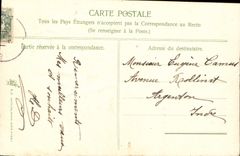 VINTAGE POSTCARD Good Fantasy And Happy Year Flowers