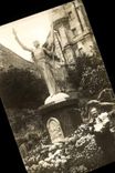 CARTE PHOTO Statue Jeanne d'arc 