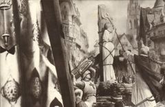 VINTAGE POSTCARD Jeanne of arc brulee