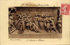 VINTAGE POSTCARD the Happy Jeanne d' Arc the Arrival has Chinon