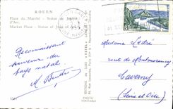 MODERN CARD Rouen Place Market Rules Of Jeanne d' Arc