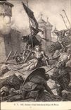 CPA Jeanne d'Arc Blessee Au Siege De Paris