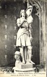 CPA Paris Eglise Saint Denis De La Chapelle Statue De Jeanne d'Arc