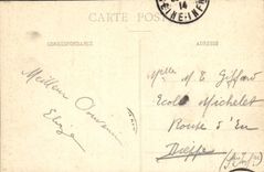 VINTAGE POSTCARD Rouen Rules Of Napoleon Fondue With the Bronze of the guns of the battle of Austerlitz