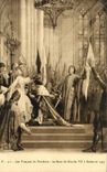 CPA Les Fresques Du Pantheon Le Sacre De Charles VII a Reims en 1429