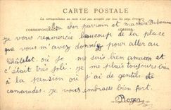 La POSTAL de la VENDIMIA sería reservada los ladrones malévolos no volverá más el soldado Alsacia Militaria