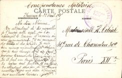 VINTAGE POSTCARD Ancenis the Joubert Avenue And the Statue De Joacbim Of Bellay