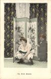 VINTAGE POSTCARD Fantasy Woman a Small Need