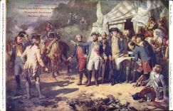 La POSTAL Musee de la VENDIMIA de Versalles se sienta de Yortown Rochambeau y de Washington Militaria