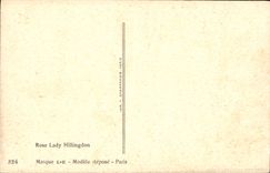 VINTAGE POSTCARD Fantasy Flowers Rose Hillingdon Lady