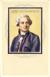 CPA D'Alembert Philosophe et mathematicien francais Encyclopedie Cachet Ecole Louis Lemaire a Yerres Rue de Villecresnes