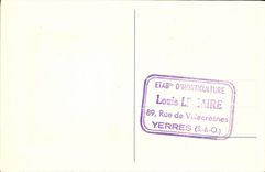CPA D'Alembert Philosophe et mathematicien francais Encyclopedie Cachet Ecole Louis Lemaire a Yerres Rue de Villecresnes