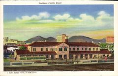 VINTAGE POSTCARD Fiesta At one Off The Many Guest Ranches Nearby Southern Pacific Deposit