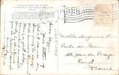 VINTAGE POSTCARD Michigan Boulevard Building Washington St And Michigan Chicago Boulevard