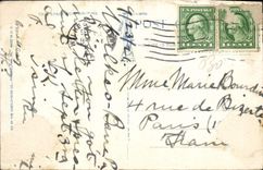 VINTAGE POSTCARD Public Public garden Park Wilkes Bars