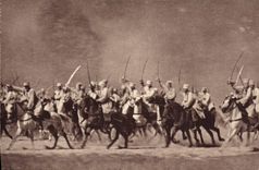 CPA Charge de spahis Militaria 