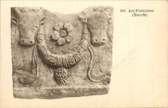 VINTAGE POSTCARD Art Phenicien Oxen