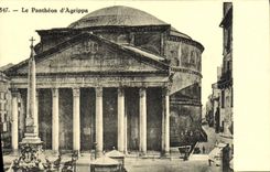 POSTAL de la VENDIMIA el panteón de Agrippa