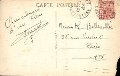 POSTAL Constantina de la VENDIMIA el jardín público de Repabliqne