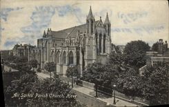 VINTAGE POSTCARD All Saints' Parish Church Hove