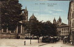 CPA Worms Place du Marche Marklplat