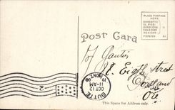 VINTAGE POSTCARD Summit off The Rockies Nearinbg Ridges one the NPRR