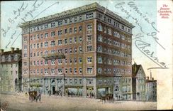 VINTAGE POSTCARD The beacon chambers Boston Farmhouse