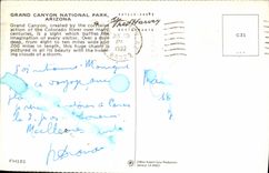 MODERN CARD Large national canyon Park