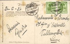 VINTAGE POSTCARD Luxembourg Plate of Rham Rhamplateau