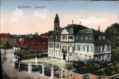 VINTAGE POSTCARD Dusseldorf Jagerhof
