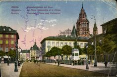 CPA Mainz La Place Gutenberg et le Dome